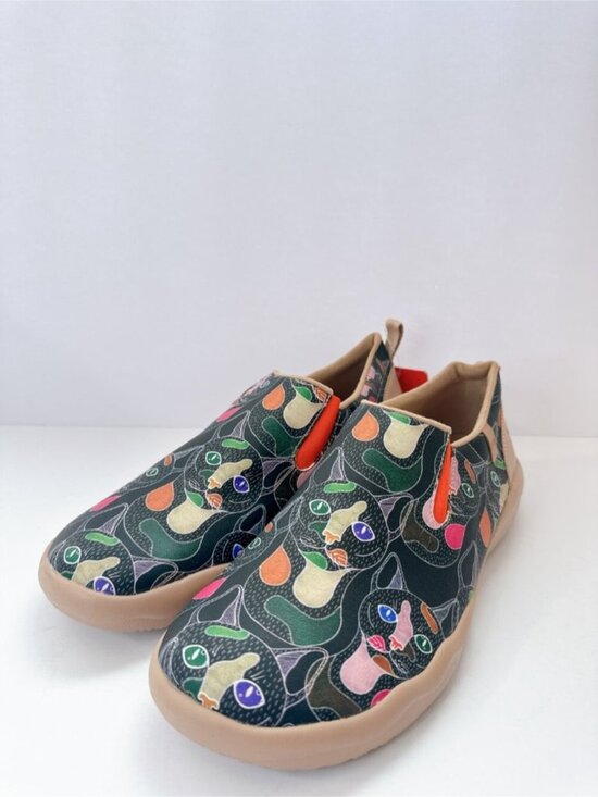 Size 12 Mens UIN Leopard Cat Slip-On Flats Artistic Print Comfort Casual Shoes main image 11